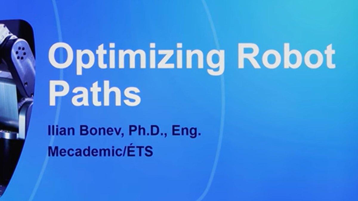 illustration of optimizing robot paths