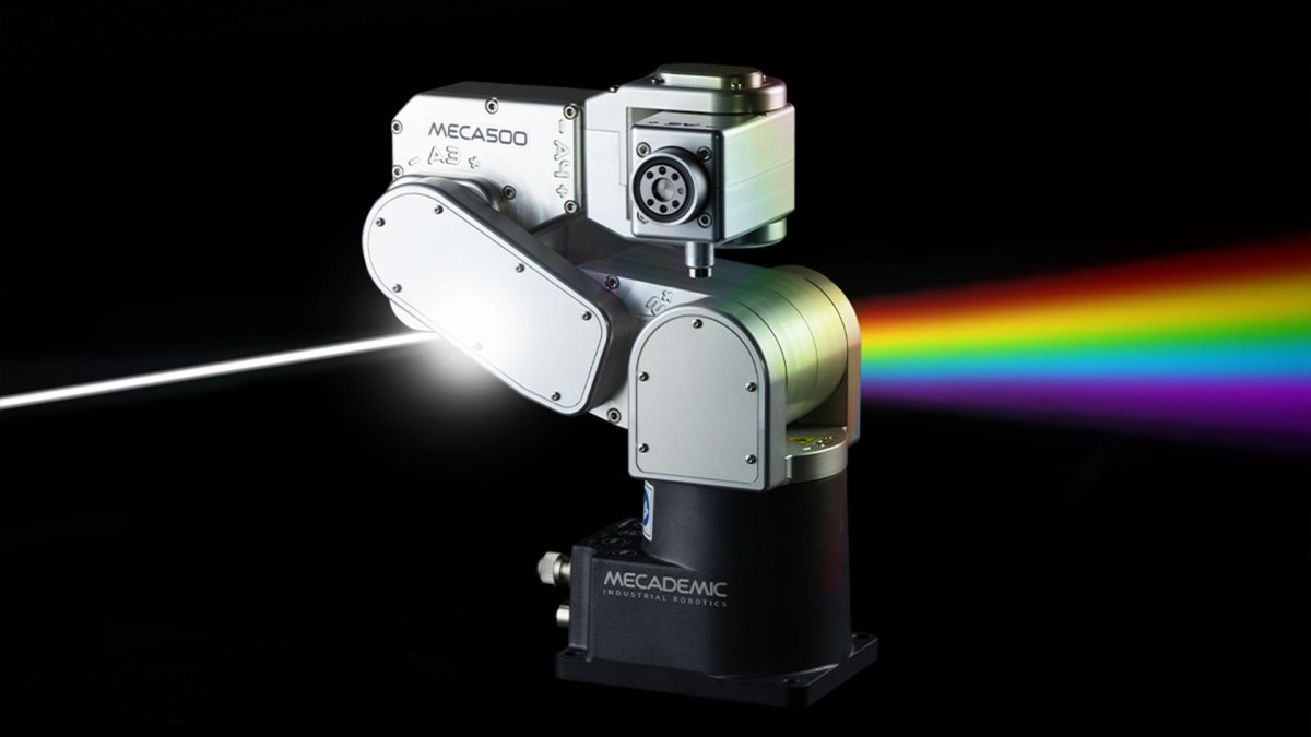 meca500 illustration with light spectrum